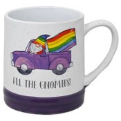 Wholesale - 22oz SPECKLE PURPLE GNOME TRUCK PRIDE MUG, UPC: 840104946688